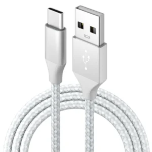 New 3M 5V 2A Nylon Braided PVC Jacketed USB Type-C Data Cable 3A Fast Charging Pure Copper Conductor 3-in-1 for Mobile Phones
