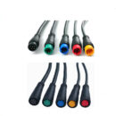 YRNOVA M6 M8 IP67 Waterproof Nylon Housing Adaptor Cable 3 4 5 Pin Male Female Wire Connector 5A Copper LED Electric Car 2P P