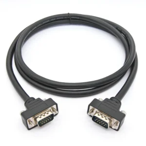 YRNOVA D-Sub Connectors Overmold Double Row DB15 Pin Female Male Computer Data Cable PVC Insulation Tin Plated Copper