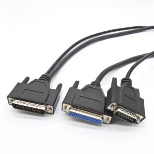 Custom 15-Pin DB15 DB25 Male to Female Data Cable PVC Insulated for Computer Applications