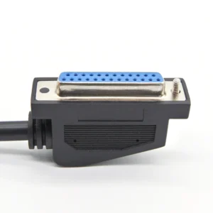 90 Degree Angle Molded DB25PIN Cable D-Sub 25 Pin Connector Tin Plated Copper Conductor 24V PVC Insulated Male Female Computer