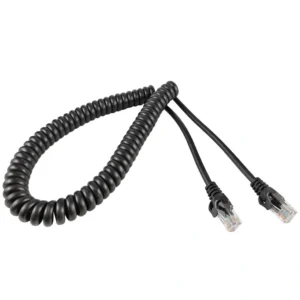 RJ45 Male/Female Copper Power Network Cable Adapter with Crystal Head Housing Injection-Molded Spring Wire IP67 Rated 300V 10A