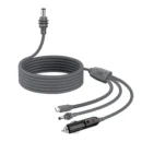 YRNOVA Waterproof 3in1 for Starlink Mini DC Power Extension Cable