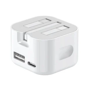 Fast Charging OVP OTP 35W Smart Foldable UK Plug Charger with 1 USB Port QC2.0 Protection Eco-Friendly ABS Material