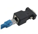 YRNOVA OEM Customized Brass DB9 LAN Adapter Cat5 Cat6 Network Ethernet Cable RS232 Female Port RJ45 Male Connector Automotive