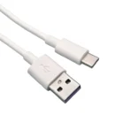 YRNOVA 3ft USB-A to USB-C Fast Charging Cable 5A White PVC Jacket for Computer Camera