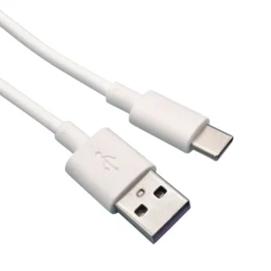 YRNOVA 3ft USB-A to USB-C Fast Charging Cable 5A White PVC Jacket for Computer Camera