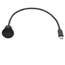 YRNOVA Waterproof USB-C 3.0 Extension Cable Male to Female 5Gbps 5A PVC Shielded