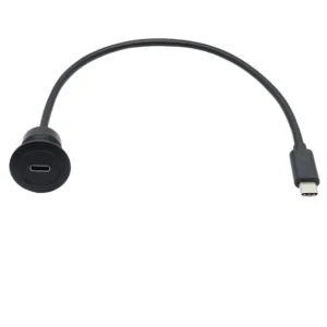 YRNOVA Waterproof USB-C 3.0 Extension Cable Male to Female 5Gbps 5A PVC Shielded