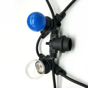 YRNOVA IP67 Waterproof E27 LED Lamp Holder with Extension Cable Nylon Outdoor Socket