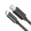 YRNOVA 3m USB-C 2.0 Cable Nylon Braided 5A Fast Charging for Printer Computer Camera