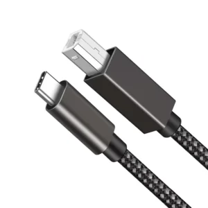 YRNOVA 3m USB-C 2.0 Cable Nylon Braided 5A Fast Charging for Printer Computer Camera