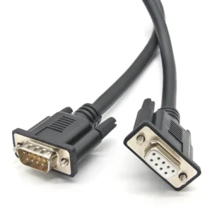 YRNOVA DB9 Male to Female RS232 Straight Through Serial Cable PVC Wiring Harness