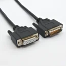 YRNOVA Overmolded DB15 Male to Female Data Cable Extension 15 Pin PVC Computer