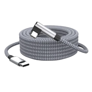 YRNOVA USB-C to USB-C 60W Fast Charging Cable 90 Degree 5A Nylon 1M 2M 3M Lengths