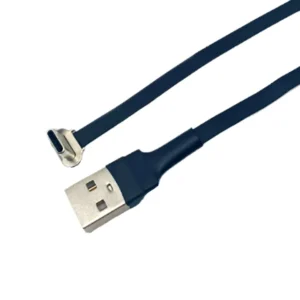 YRNOVA Right Angle USB-C Cable 1m Flat Thin Nylon FPV 3A Fast Charging for Computer