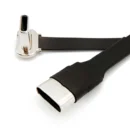 YRNOVA Slim 90 Degree USB-C Cable 3A Fast Charging FPC Ribbon Thin Data Sync