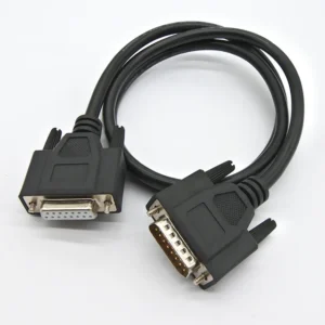 YRNOVA Custom DB15 15 Pin VGA Style RS232 Split Cable Assembly PVC for Computer