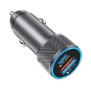YRNOVA USB-C Car Charger 3A PD 3.0 Fast Charging with LED Light Fireproof Housing