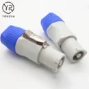 YRNOVA 15A 3-Pin XLR Panel Power Connector IP67 Waterproof 150V Copper Housing