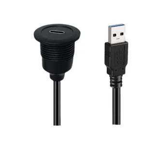 YRNOVA USB 3.0 Type-C Waterproof Extension Cable 5Gbps Shielded Tinned Copper 5A