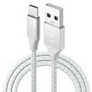 YRNOVA USB-A to USB-C Fast Charging Cable Nylon Braided 2A 3A for Samsung Phones