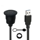 YRNOVA Waterproof USB-C Extension Cable USB 3.0 5Gbps Type-C Male to Female 1m 2m