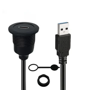 YRNOVA Waterproof USB-C Extension Cable USB 3.0 5Gbps Type-C Male to Female 1m 2m